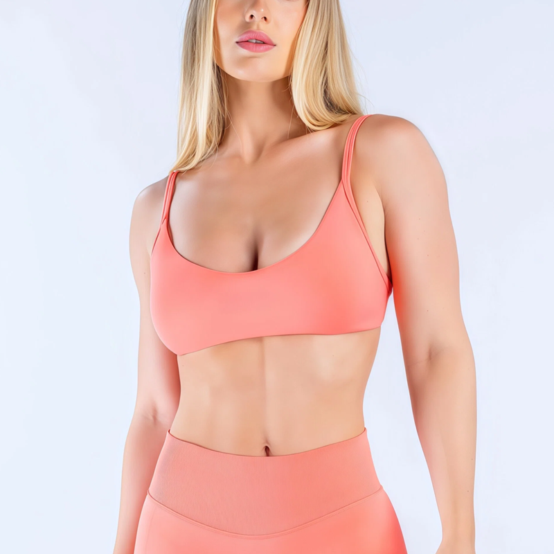 Sports Bra Racerback - HISTELLO Impact Scoop Neck BH Dames