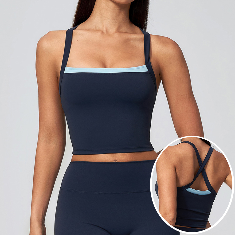 Minimizer Bra Women - Dames Criss Cross Back Yoga Tanktop
