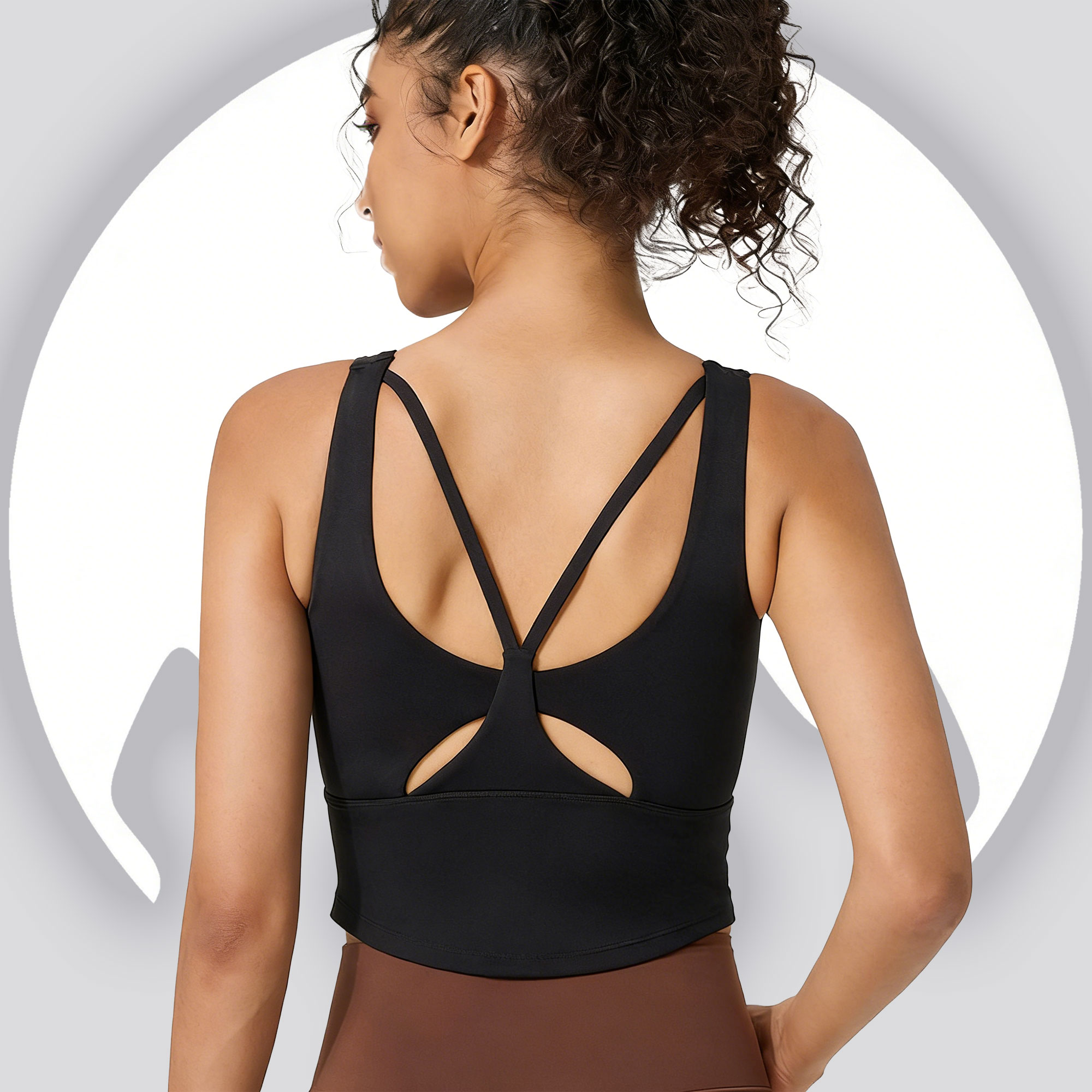 Sports Bra Racerback - Yoga sportbeha met vaste cups voor