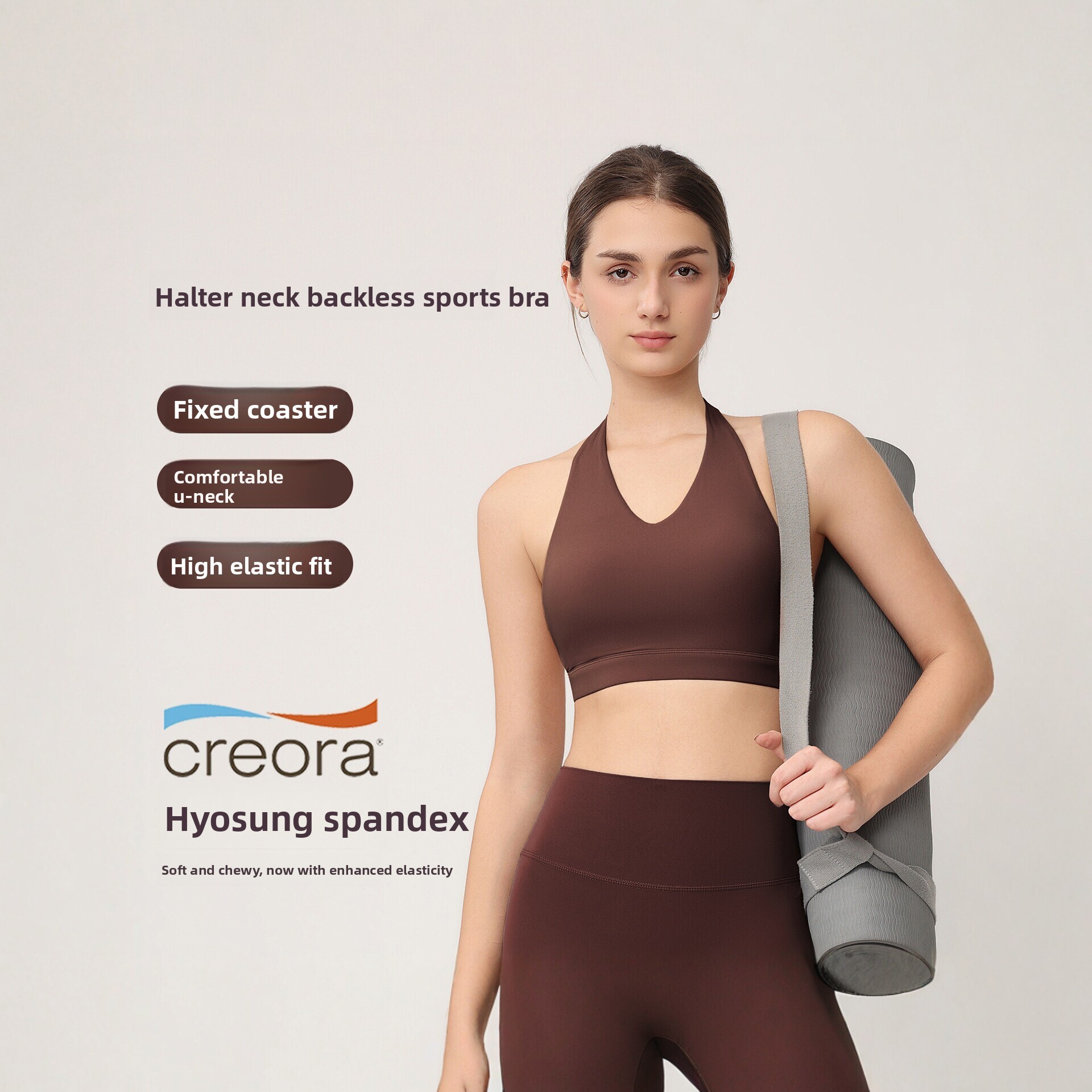 Dames halter sportbeha met vas - Sports Bra Racerback recensie en prijs
