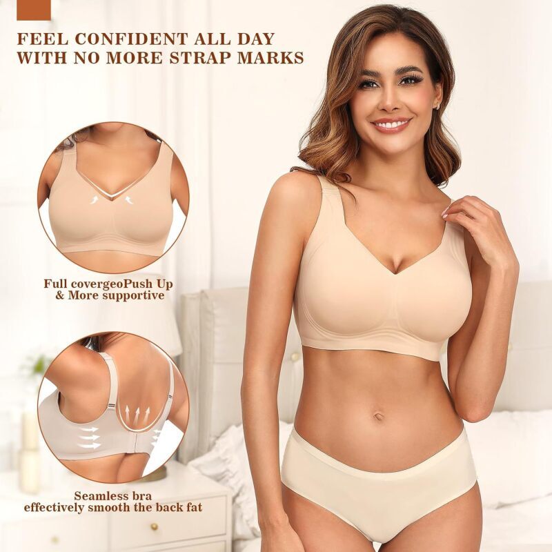 Naadloze draadloze push-up bh  - Mastectomy Bra Pocket recensie en prijs